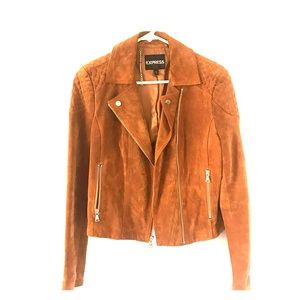 Express suede moto jacket